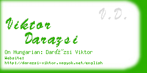 viktor darazsi business card